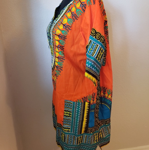 New Wakanda Forever Inspired Orange Tunic - Picture 3 of 8